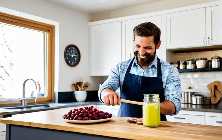 홈바텐더 바텐더 도구 대체 활용법 - Resourceful Bartender**

"A person cheerfully mixing a cocktail in a brightly lit kitchen. They are ...